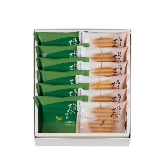 福渡せんべい抹茶 詰合せ　12枚入